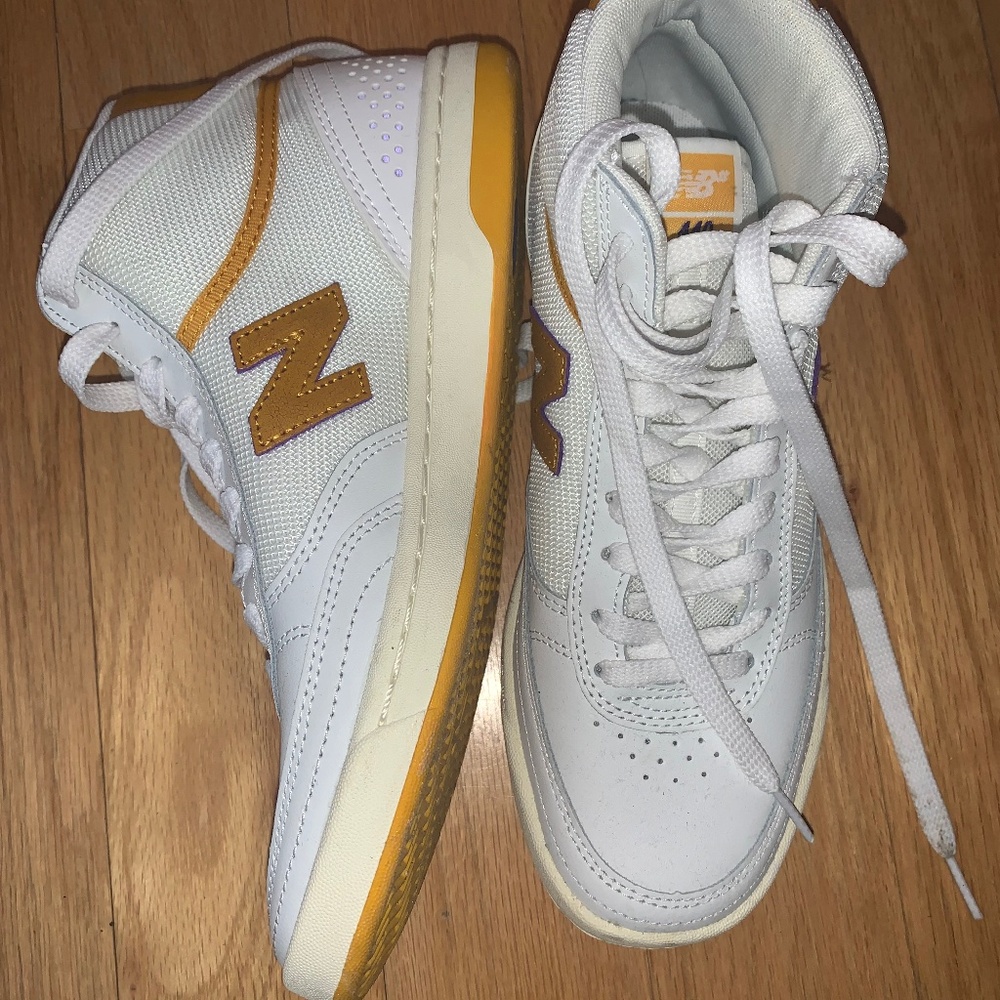 New Balance 440 High White/Yellow